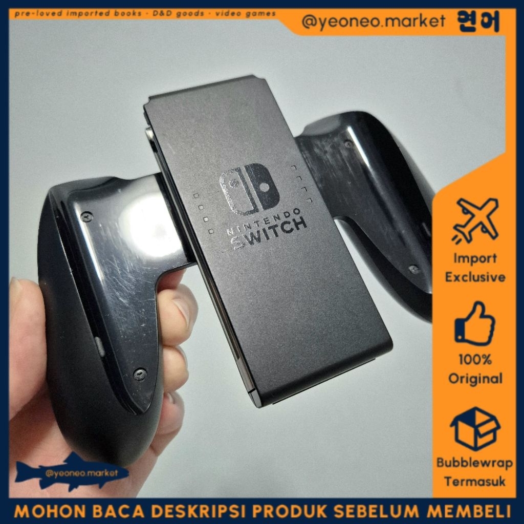 READY STOCK ORIGINAL Nintendo Switch 1 Grip Joycon Prelovd Second GRIP ONLY