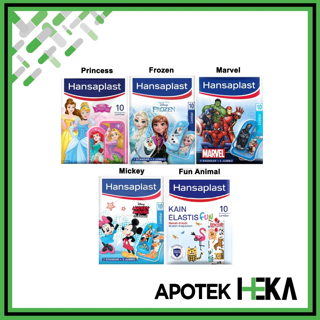 Hansaplast Kids isi 10 - Plester Gambar Anak [BOGOR]