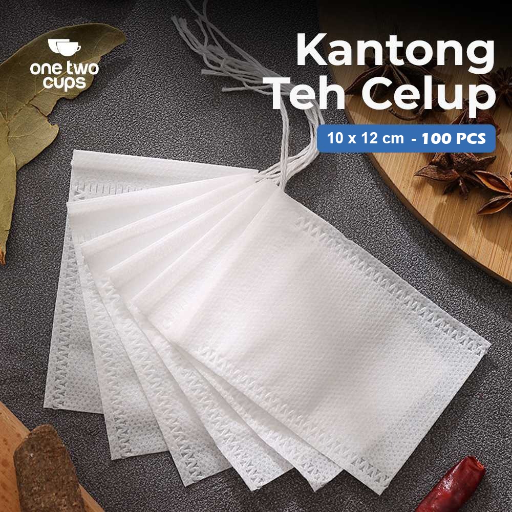 Kantong Kantung Teh Celup Kosong Teabag 100 PCS -  White