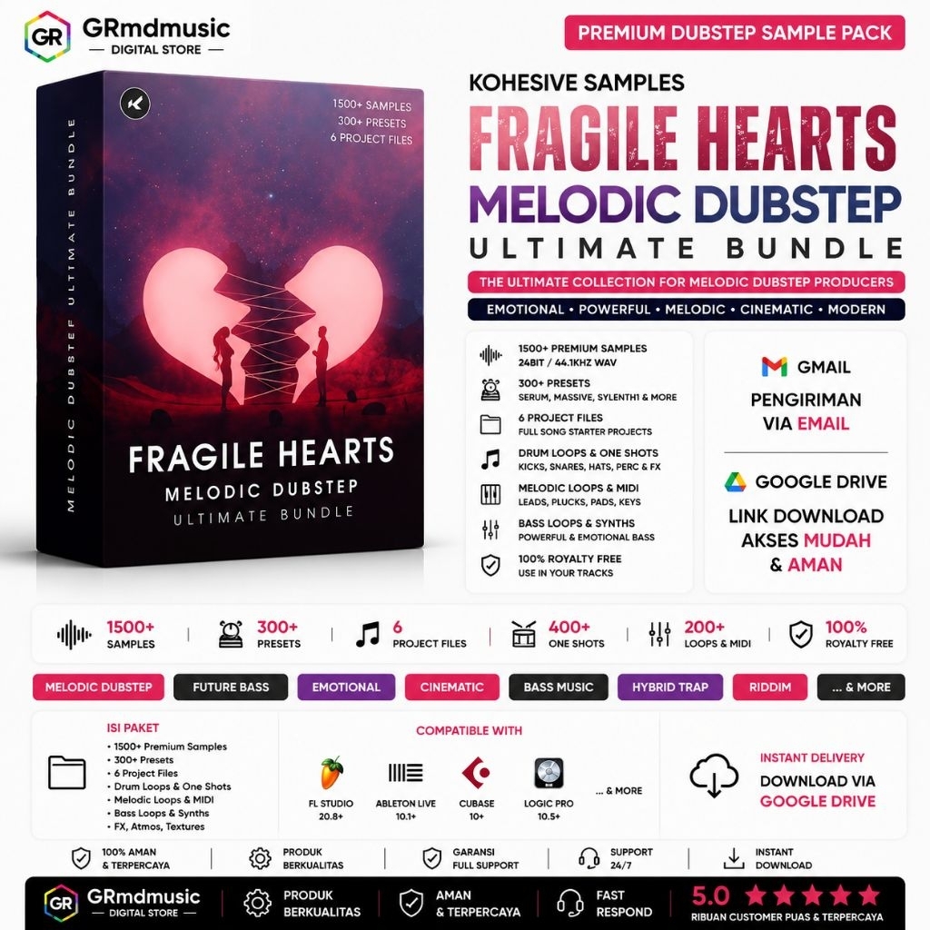 Kohesive Samples Fragile Hearts Melodic Dubstep Ultimate Bundle