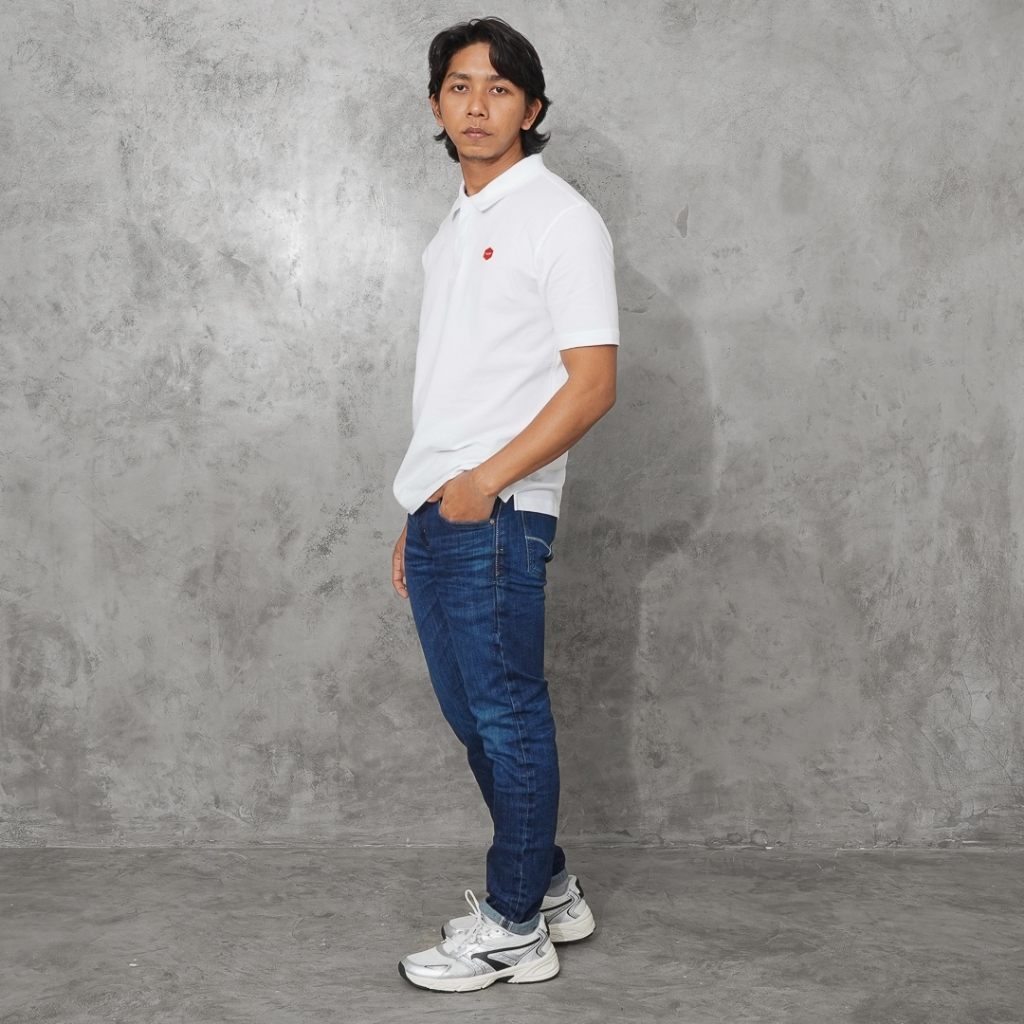 Oxygen Denim Basko City Mall - Heritage Polo Shirt White (108-0222)