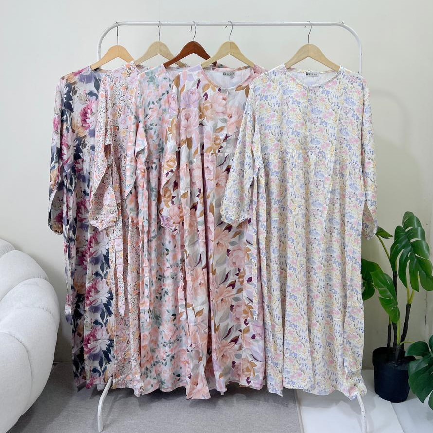 House Of Elena - DASTER HOMEDRESS FLORA BLOOM PREMIUM