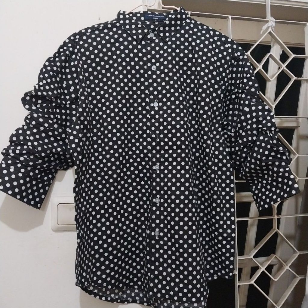 COMME DES GARCONS HOMME (for men) Polkadot shirt