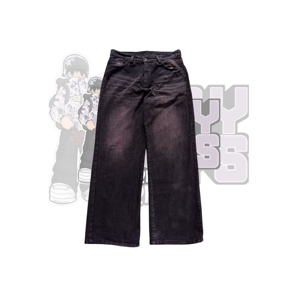 Baggy Jeans Black Washed