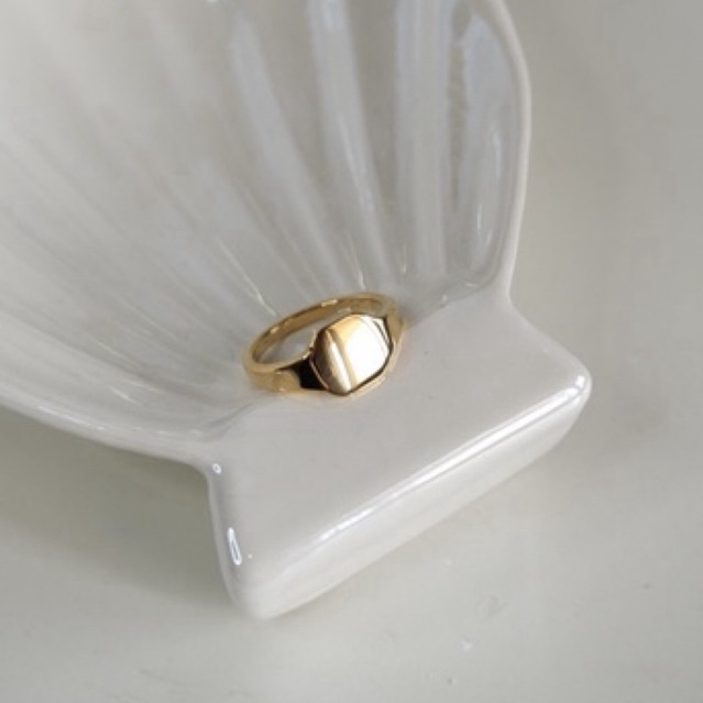 QUADRA SIGNET RING / CINCIN EMAS MINIMALIS / CINCIN STAINLESS STEEL ANTI KARAT