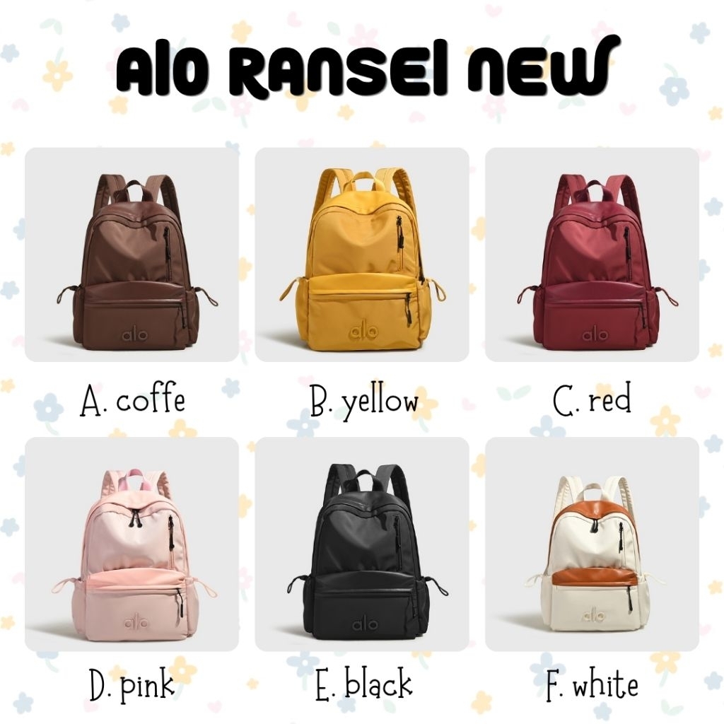 RANSEL ALO NEW BACKPACK ALO TAS ALO RANSEL WANITA