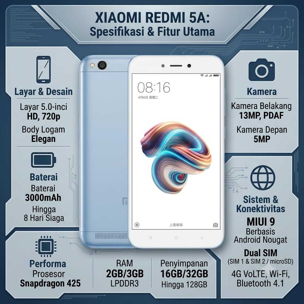PALING MURAH HP XIAOME REDMI 5A HP SECOND BERKUALITAS NORMAL SIAP PAKAI