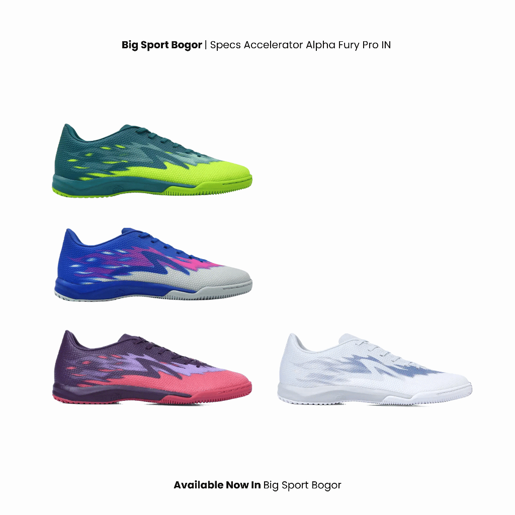 Sepatu Futsal Specs Accelerator Alpha Fury Pro IN | Specs Diskon Spesial