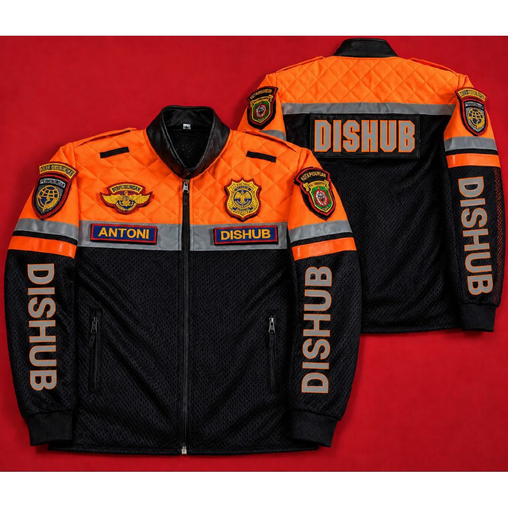 jaket dishub orange terbaru