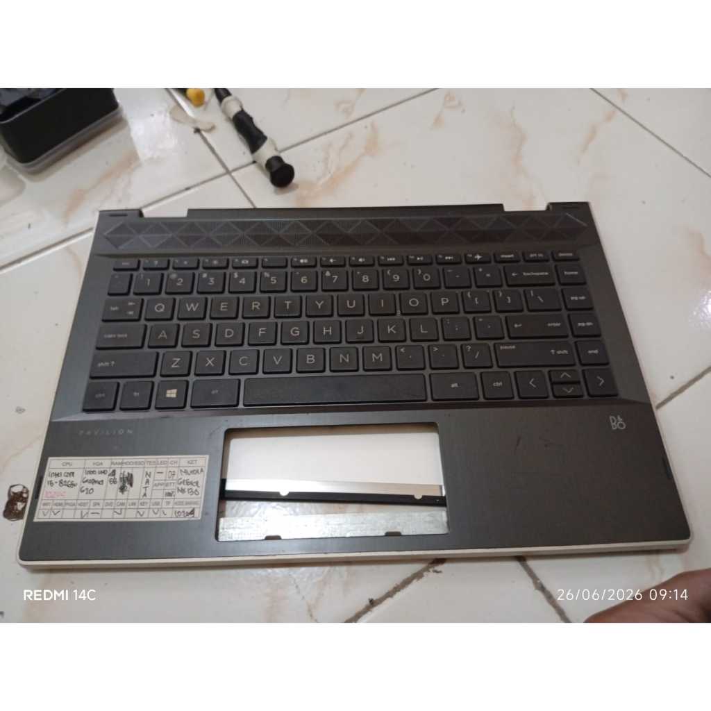 New Original For HP Pavilion X360 14-CD 14M-CD TPN-W131 Laptop Palmrest Case Keyboard US Enh Version