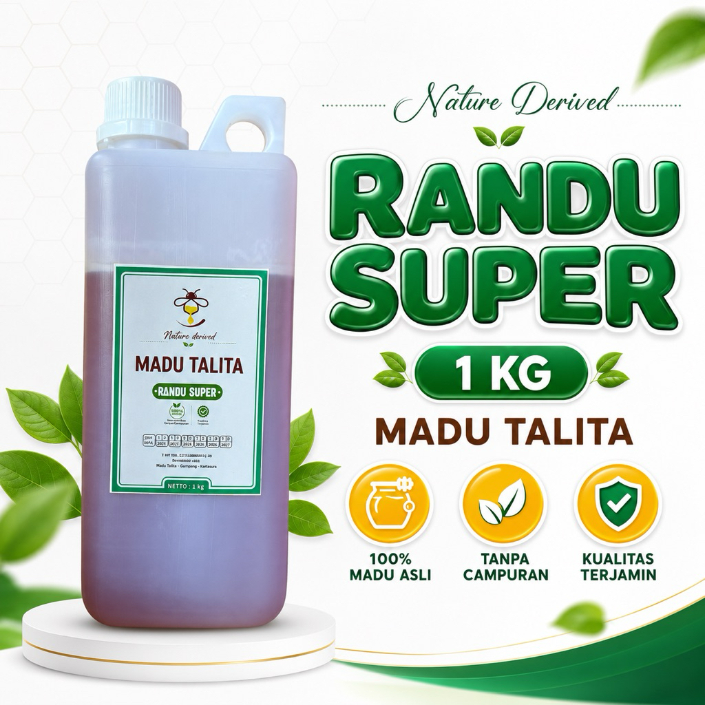 (STIKER BARU) Madu Talita Randu Super 1kg Madu Murni Asli Raw Honey