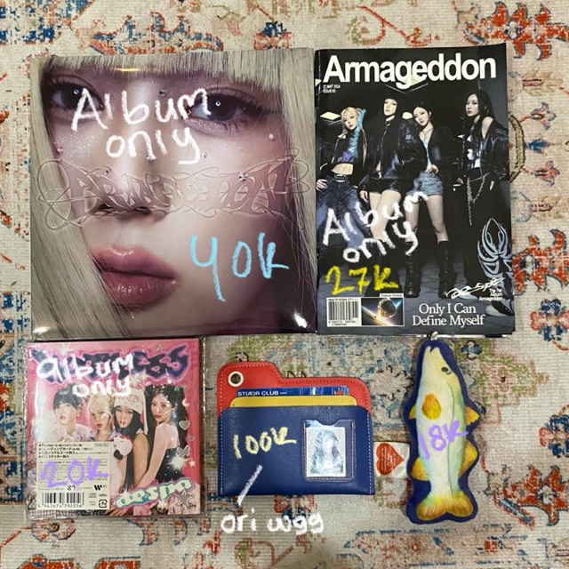 Album only aespa armageddon aespa whiplash filecard wallet wgg