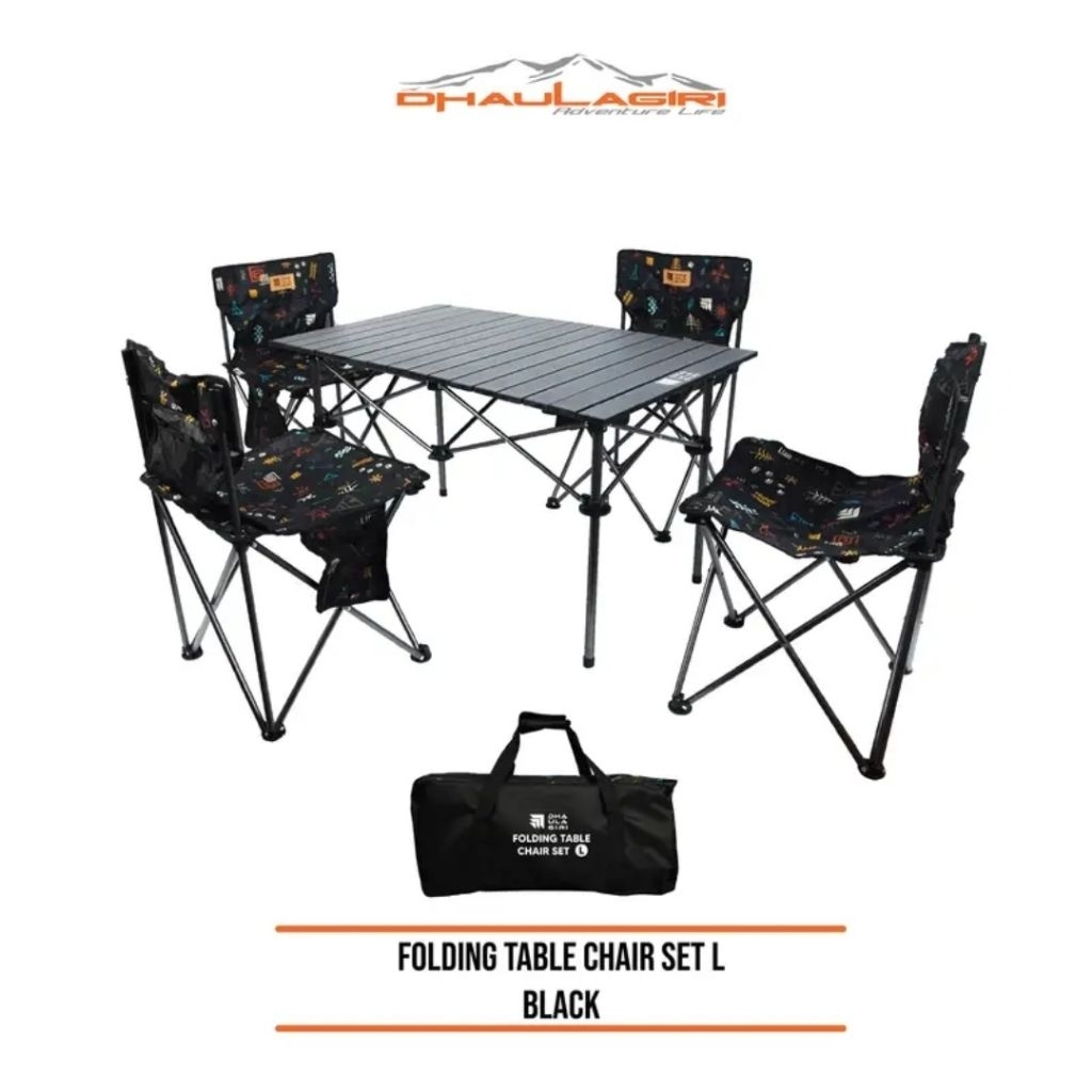 FOLDING TABLE CHAIR / MEJA KURSI SET DHAULAGIRI L