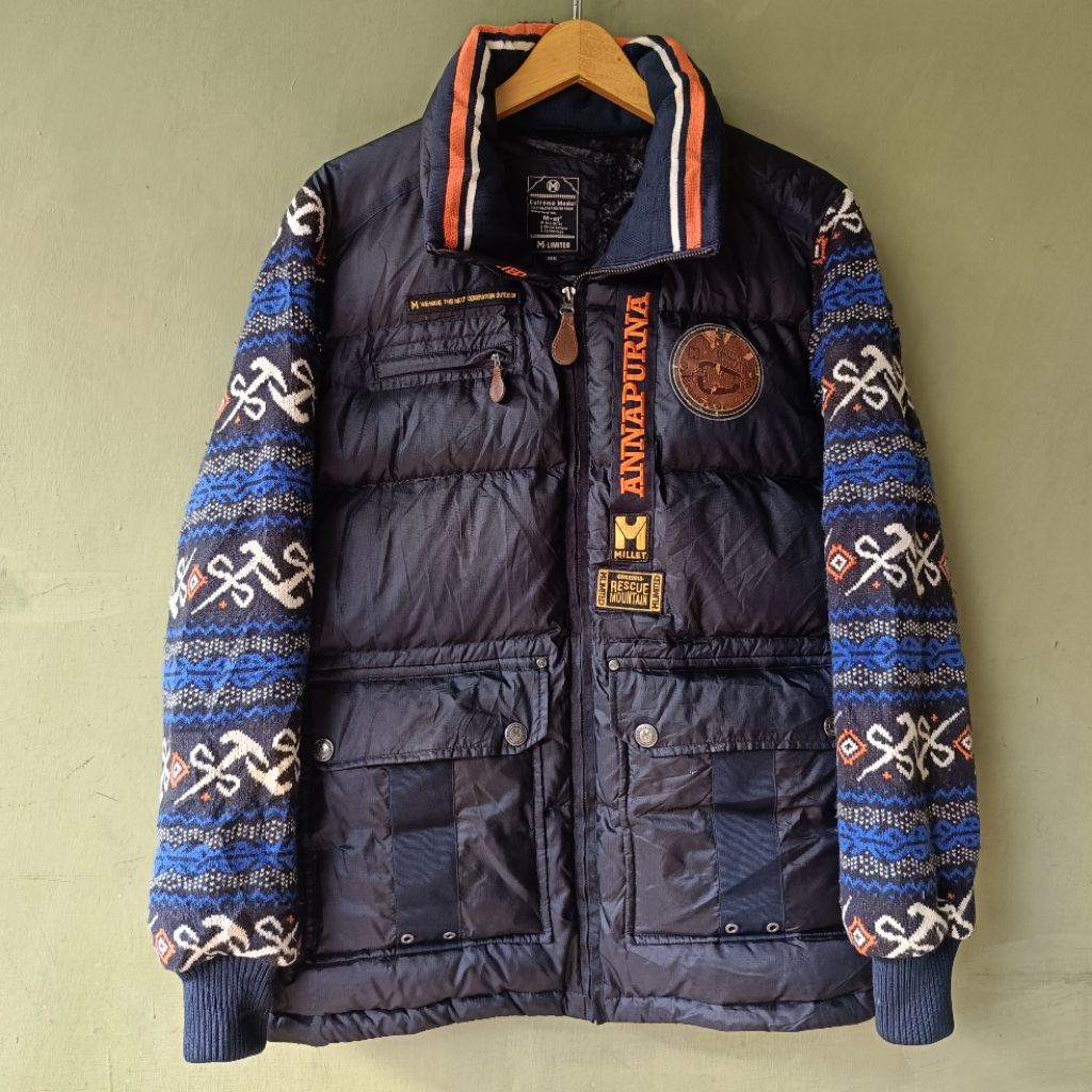 JAKET MILLET M LIMITED ANNAPURNA BULANG MIX KNITWEAR JAKET BULANG MIX RAJUT MOTIF