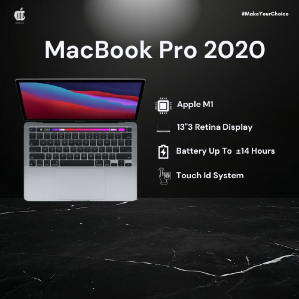 MacBook Pro 13” 2020 M1 | 8 - 16 GB STORAGE 256 - 512 GB