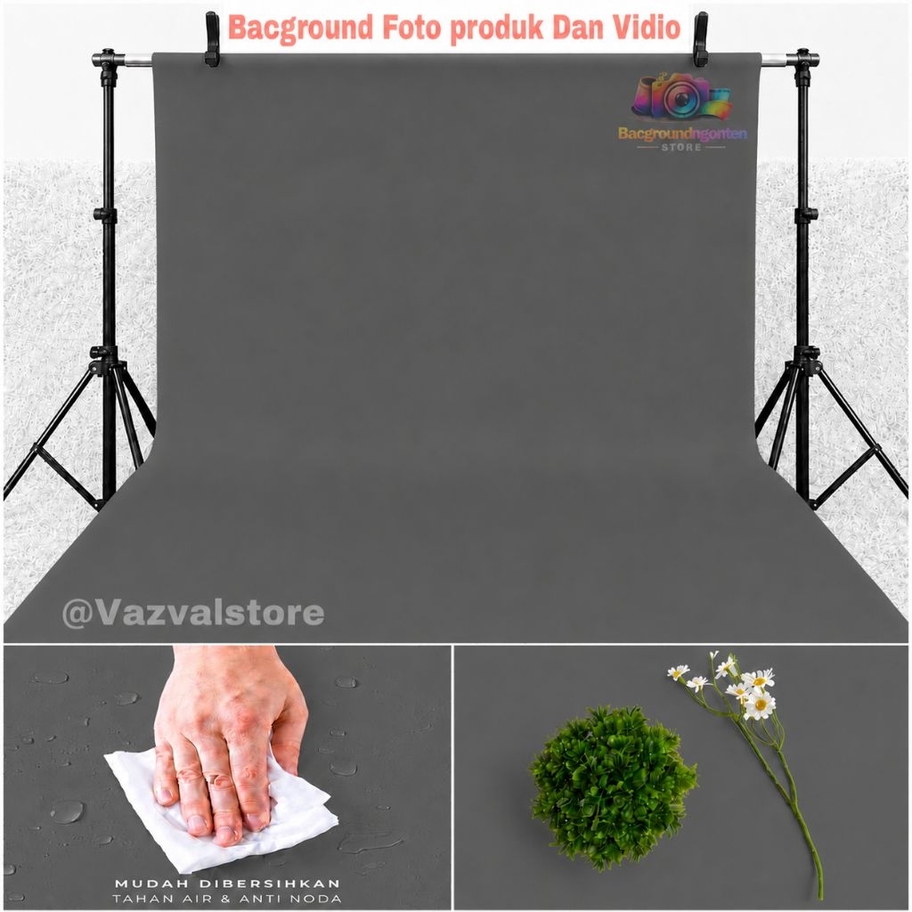 Bacground Foto & Vidio 15 Warna Ukuran: 50 x 140cm | 70 x 140cm Tahan Air Cocok Untuk Foto Dan Vidio
