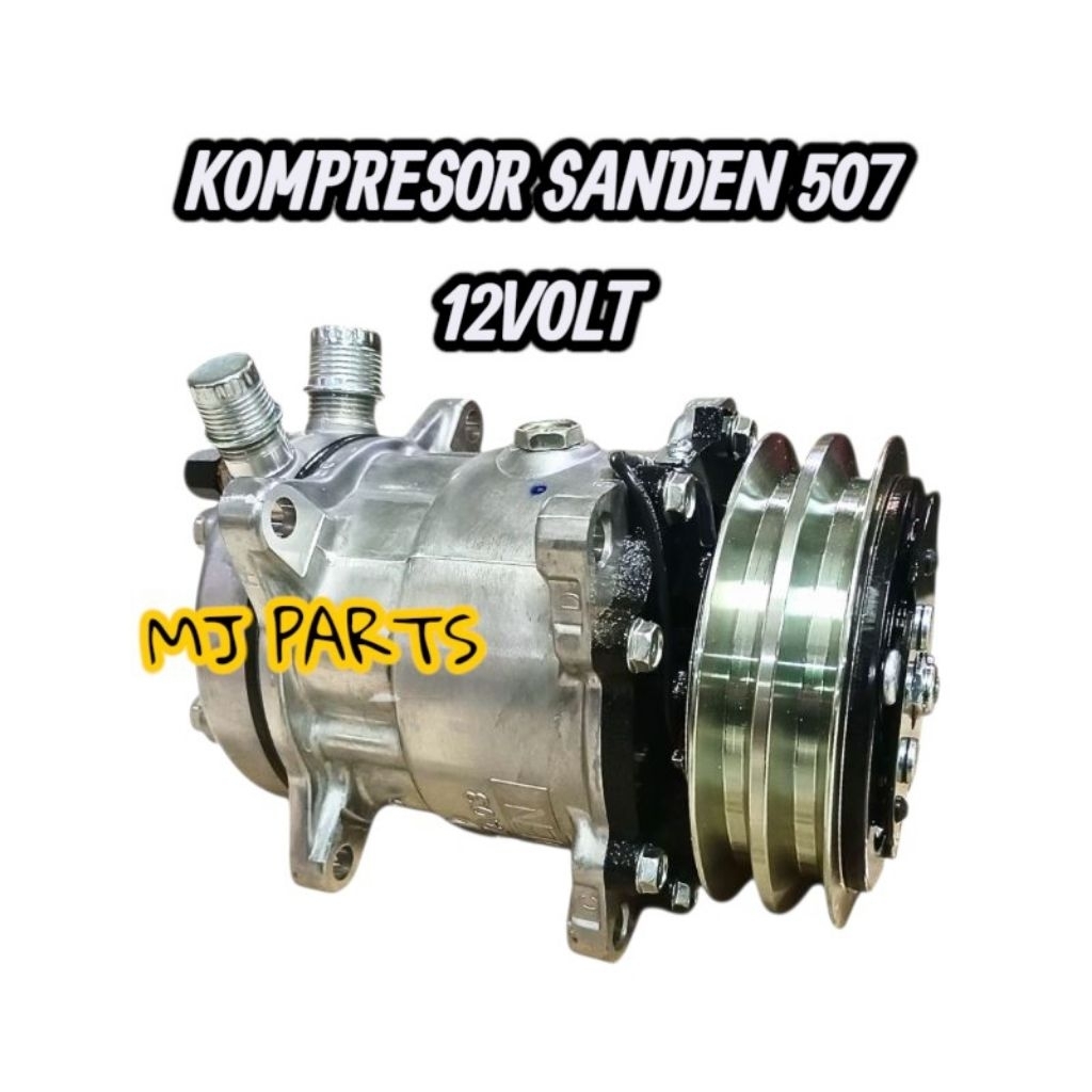 Kompresor Ac Mobil Sanden 507 12volt Asli Sanden