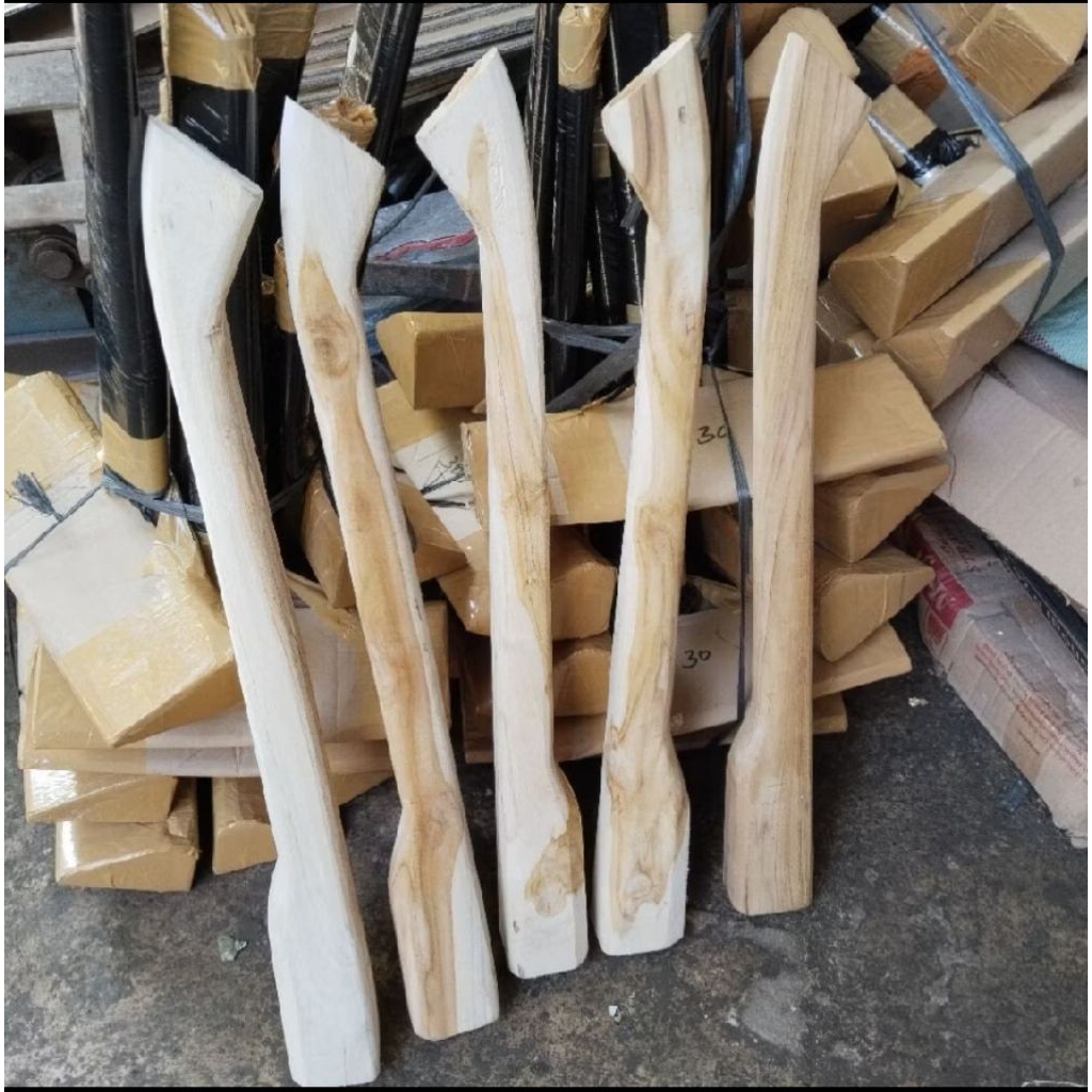 Premium Dorang Gagang Cangkul Gagang Kayu Jati Super