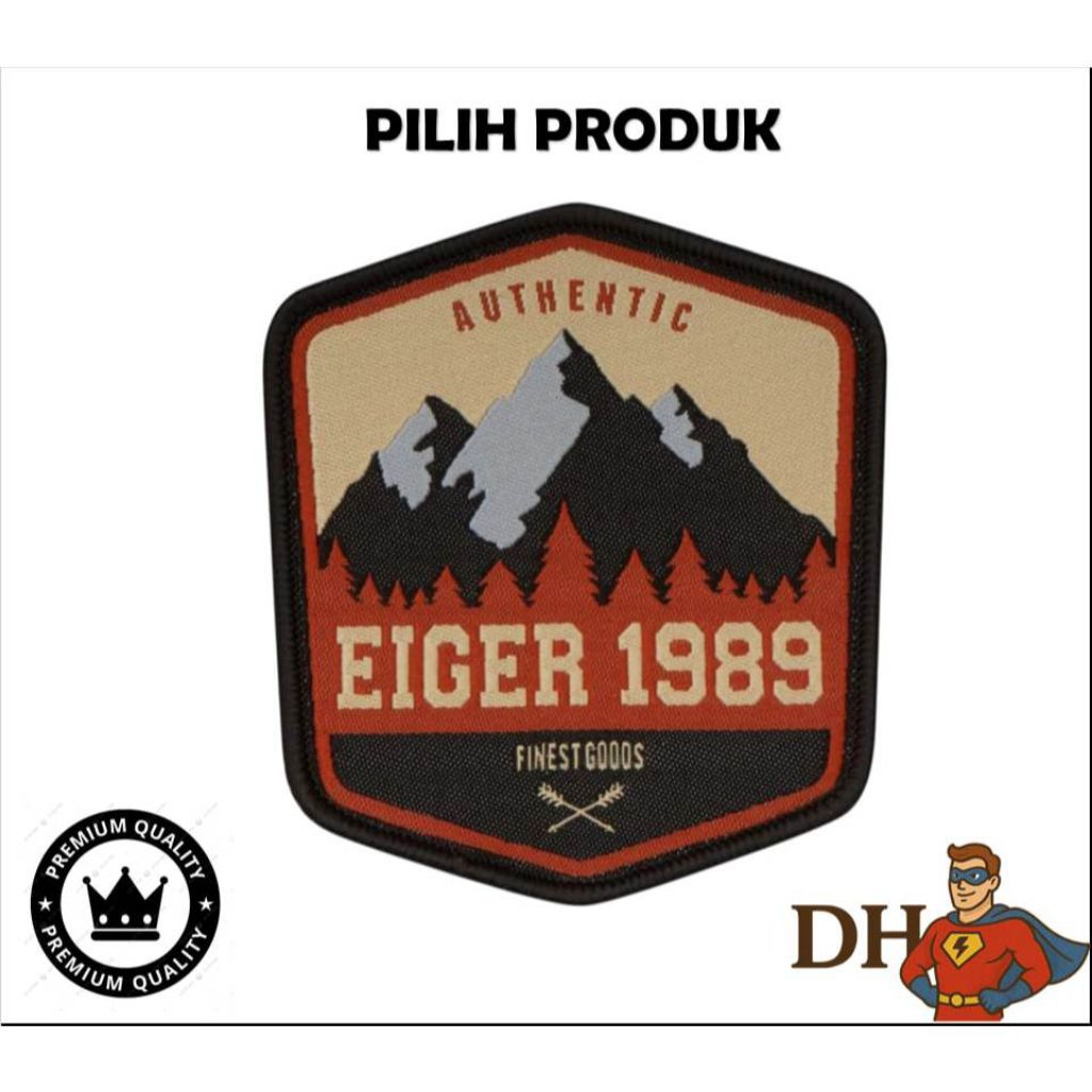 EIGER PATCH LOGO BORDIR EMBLEM