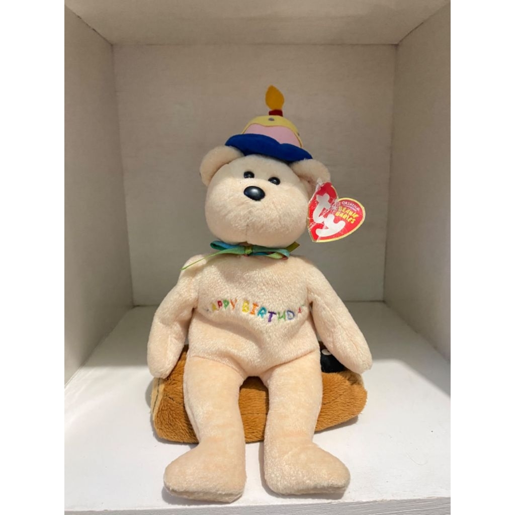 Boneka TY Beanie HAPPY BIRTDAY RARE Original TY