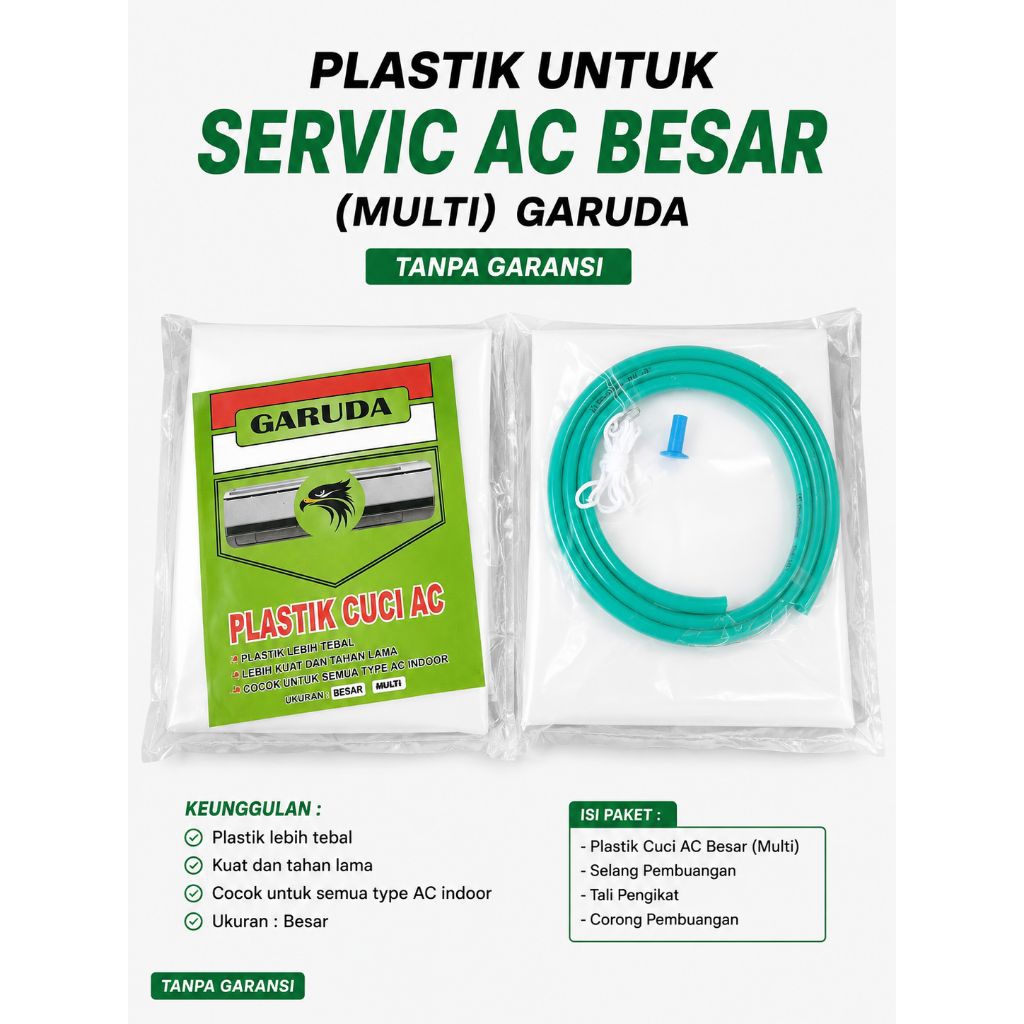 Plastik servis cover ac 2pk GARUDA