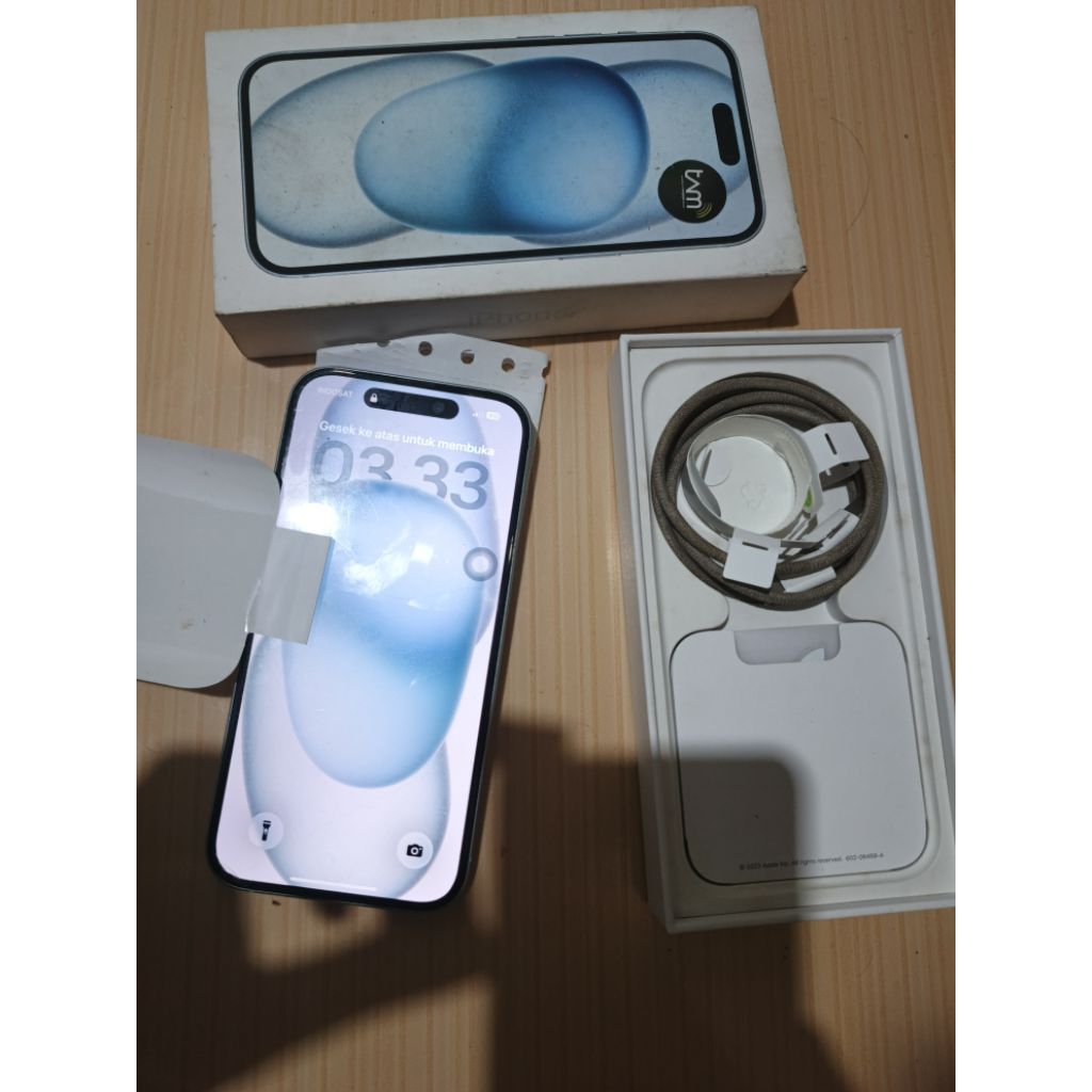 iPhone 15 128GB ex iBox Fisik 99% mulus, BH 87%, full fungsi, Face ID normal, no repair, no minus, f
