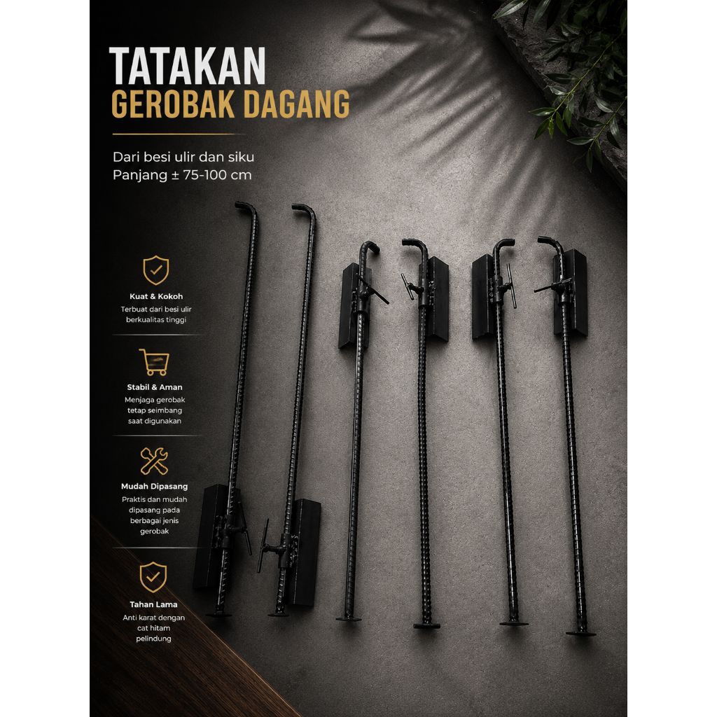 Cengkal/PenyanggahGerobakDagang