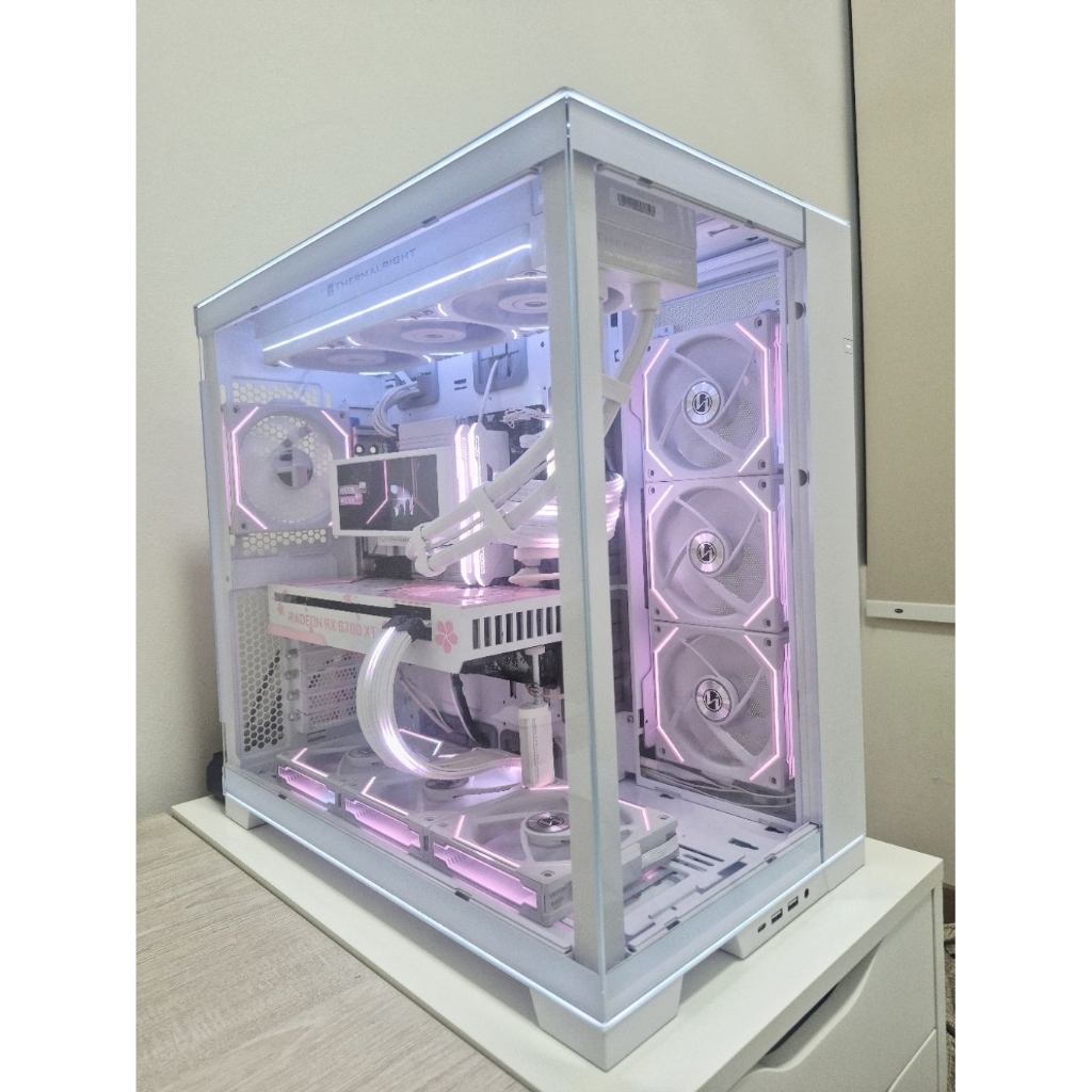 PC Gaming White Build i5-14400F+RX6700XT