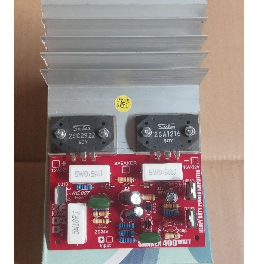 Kit Power Amplifier 400 Watt Mono Plus Final Sanken History
