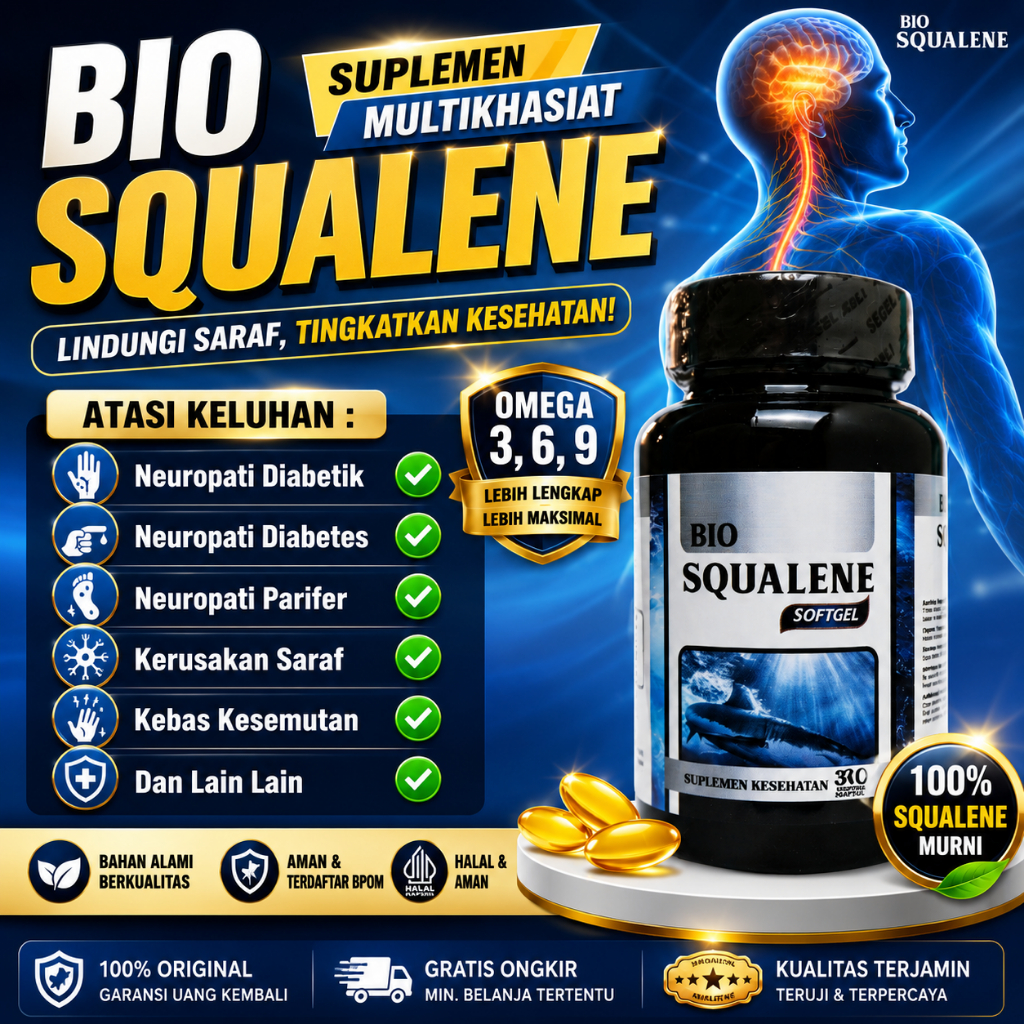 Bio Squalene Suplemen Atasi Neuropati Diabertik Neuropati Parifer Neuropati Diabetes Kebas Kesemutan