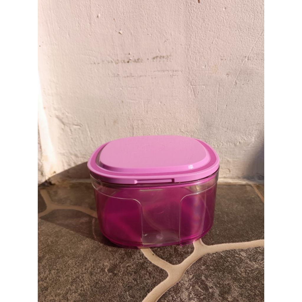 Window canister tupperware ORI (pink)