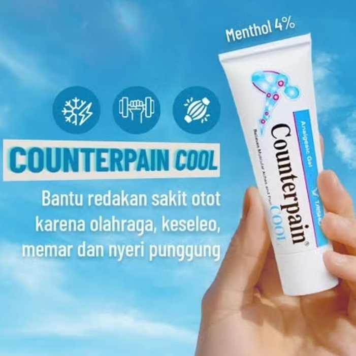 COUNTERPAIN COOL 120g Counterpain Gel Pereda Nyeri Otot
