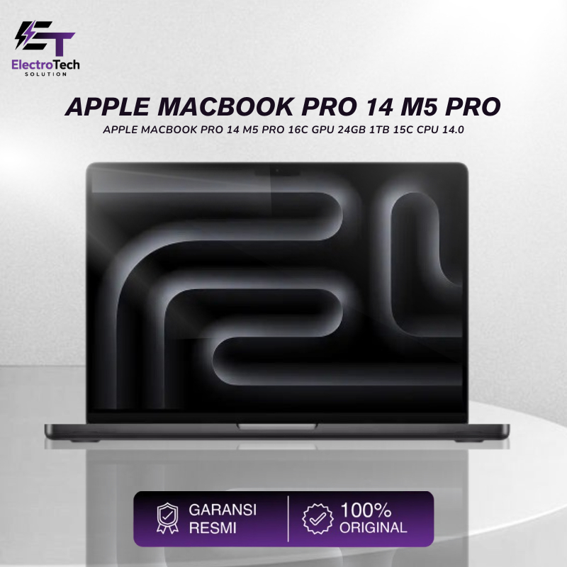 APPLE MACBOOK PRO 14 M5 PRO 16C GPU 24GB 1TB 15C CPU 14.0
