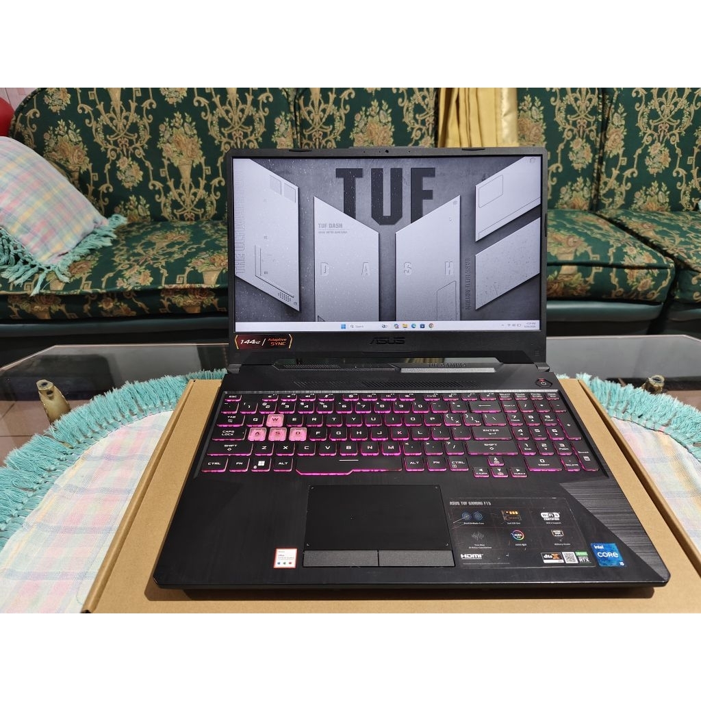laptop asus tuf a15 fx506hc core i5 11400h 8/512 rtx 3050 144hz