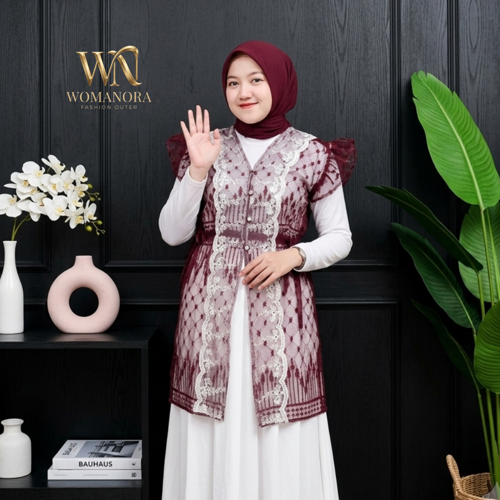 Emily Outer Brukat Etnik Kondangan Kebaya Hari Raya Premium