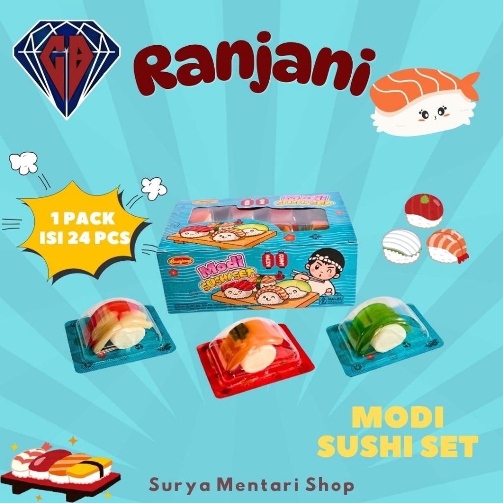 SM_Ranjani Modi Sushi Set 1 pack isi 24 pcs
