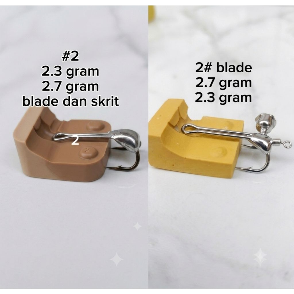 cetakan timah sofrog / cetakan timah belakang / cetakan timah skrit dan blade