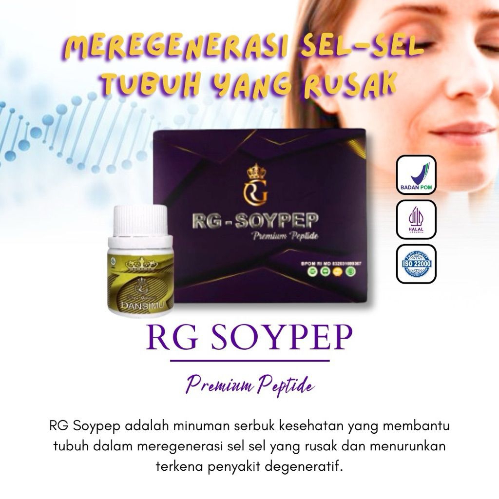 RG SOYPEP ORIGINAL - PAKET TERAPI KANKER & CEGAH KEMOTERAPI dengan Premium Peptide