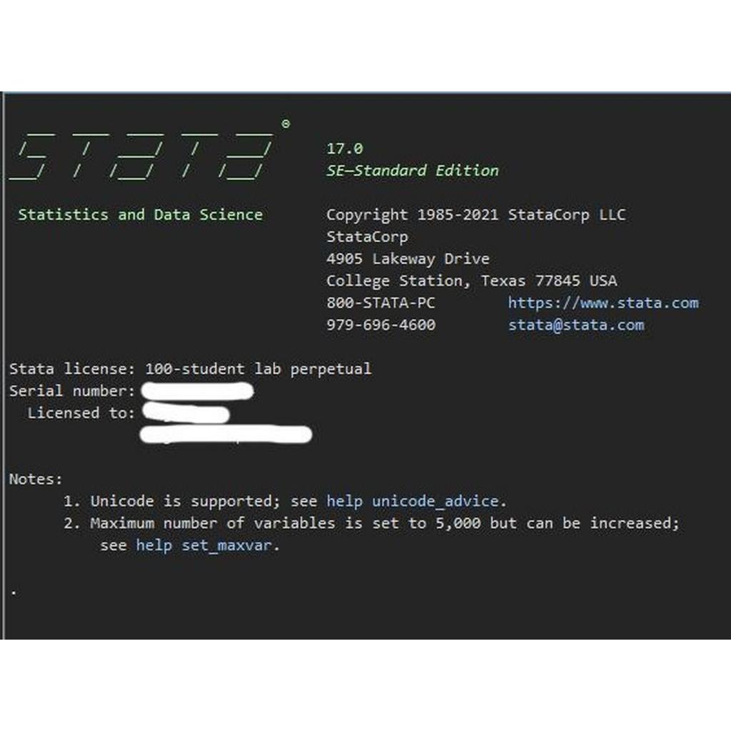 Stata 17 SE WINDOWS ORIGINAL PERPETUAL / LIFETIME LICENSE