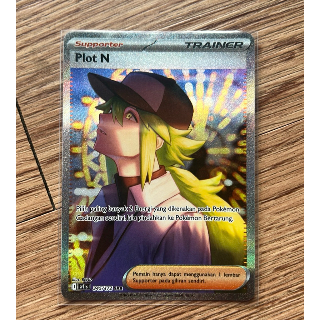 Kartu Pokemon Plot N SAR Kartu Pokemon Indonesia Hitam Putih sv11 N’s plan