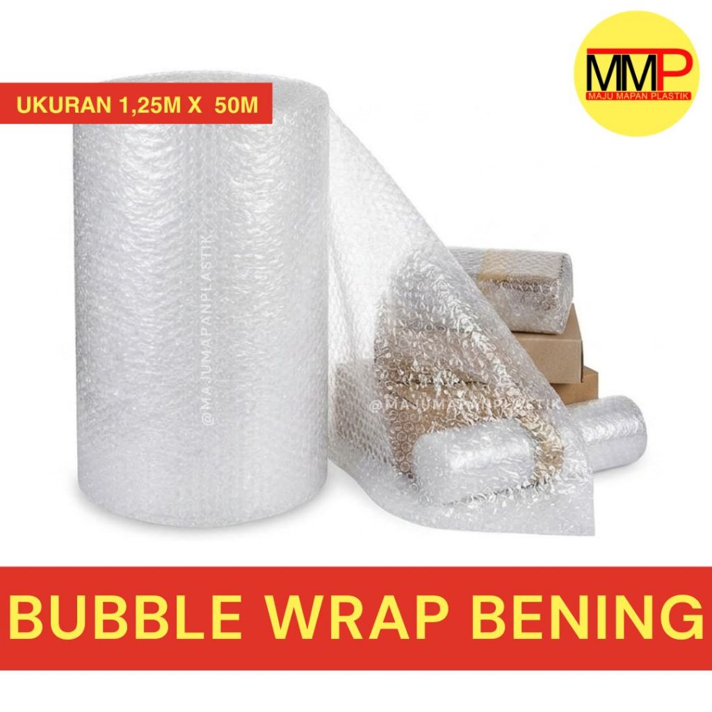 Bubble Wrap Bening 1 Roll Surabaya / Plastik Bubble Wrap Transparan / Packing Bubblewrap Serbaguna