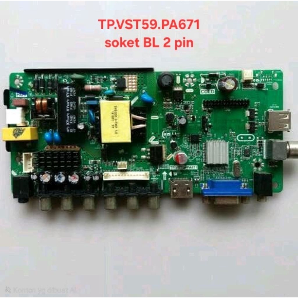 Mainboard LED TV Akari LE-24K88 LE-24P57 Panasonic TH-22C305G TH-24C400DX MB Matherboard LCD TP.VST5