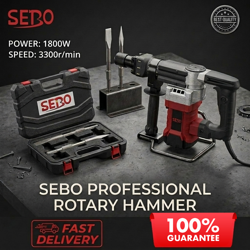 Mesin Bobok Beton Demolition Hammer Rotary Hammer Drill Listrik Electric Hammer 1200w - AK-47