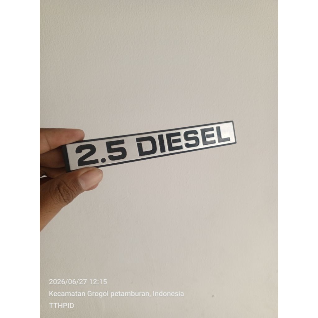 Emblem Stiker Logo 2.5 Diesel Mitsubishi L300 Kuda Original