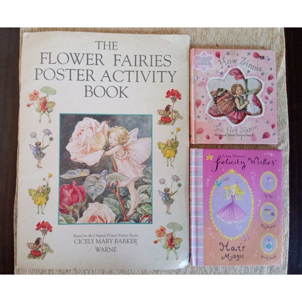 Bundle Buku Rare Vintage Tema Fairy Flower Fairies & Felicity Wishes