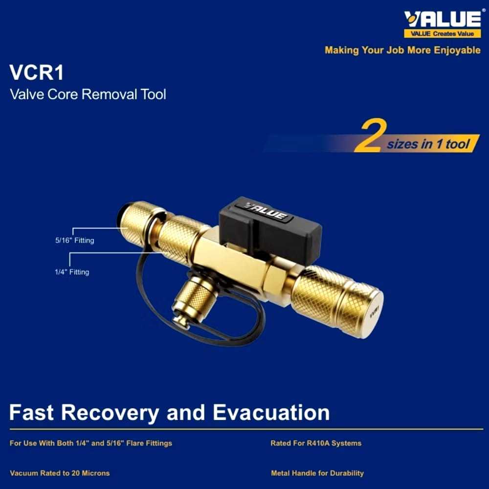 VALVE CORE REMOVAL TOOL VCR-1 VALUE