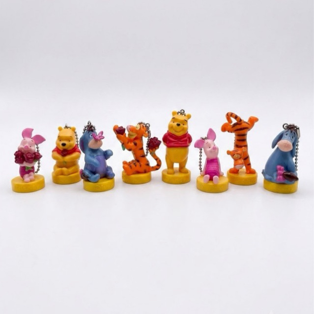 winnie the pooh and friends/winnie the pooh figure/figure winnie the pooh/piglet figure/eeyore keych
