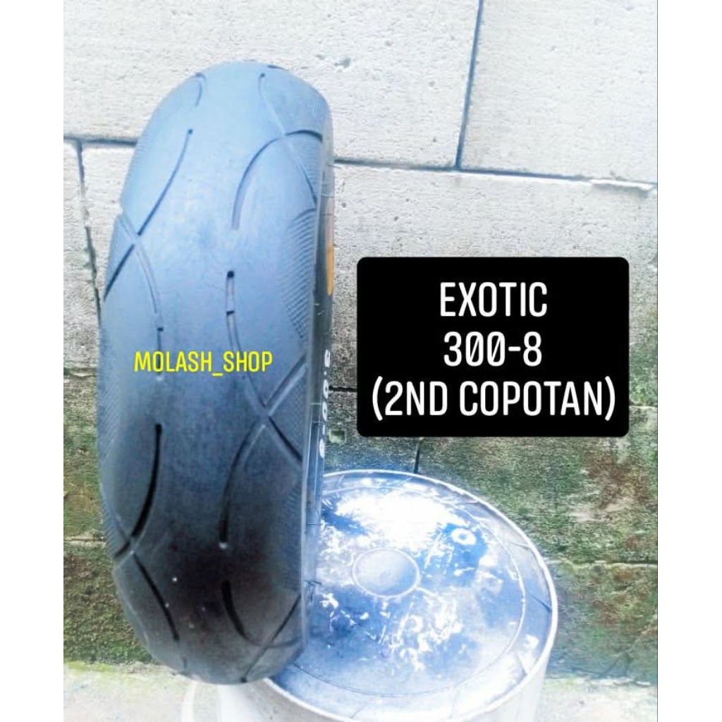 ban ring 8 exotic ukuran 300-8 dan ring 10 compass ukuran 60/100- 10 untuk mini trail dan mini chopp