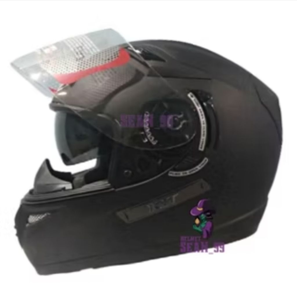 HELM KYT K2R | K2 RIDER SOLID BLACK DOFF FULL FACE DOUBLE VISOR ORIGINAL SNI DOT ( PAKET GANTENG KYT
