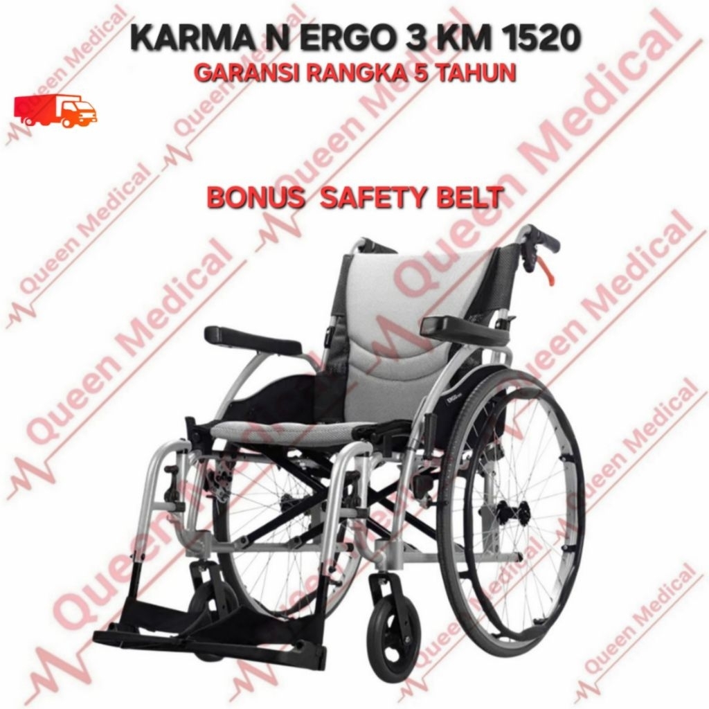 Kursi Roda Karma Ergo 3 Wheel Chair EuKarma